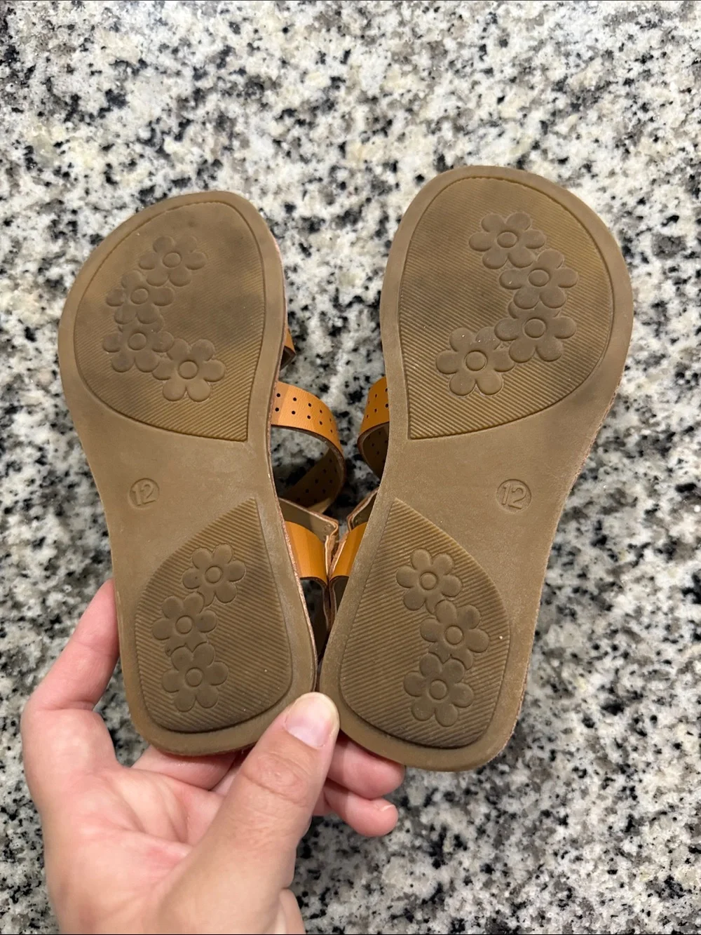 Rachel Shoes Tan Strappy Kids Sandals with Buckle
